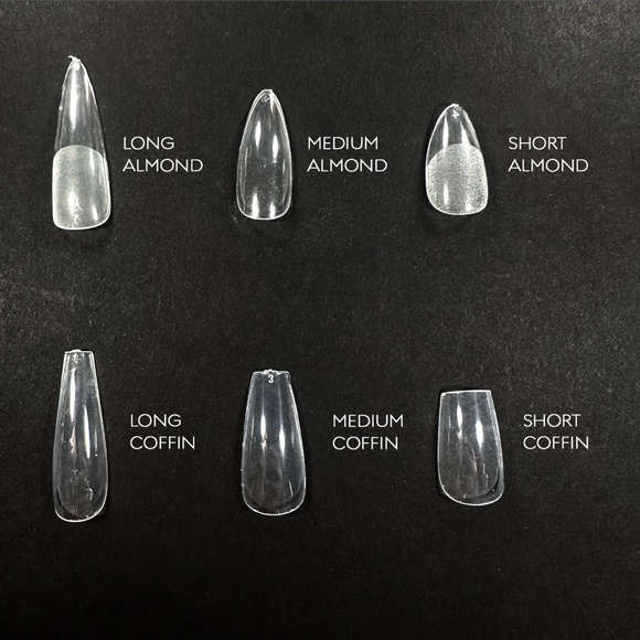 Short coffin pink flower handmade press on nails - Picture 5 of 5